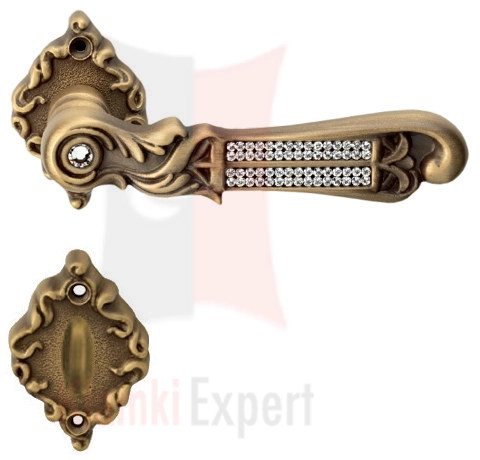 Klamka Tiffany Mesh 018 z blokadą wc