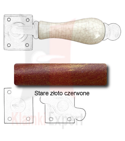 Stare złoto czerwone