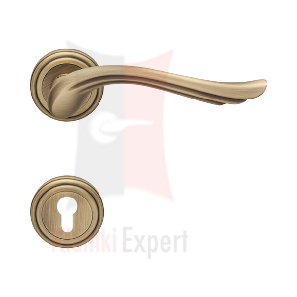 Klamka Aria 011 z rozetą na wkładkę