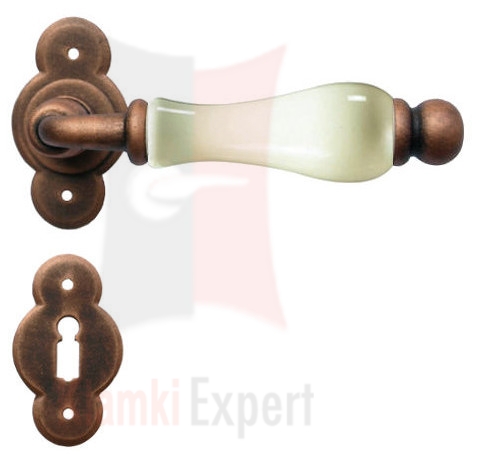 Klamka Vienna w kolorze czerń miedziana