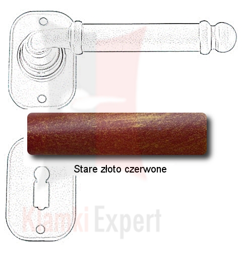 Stare złoto czerwone