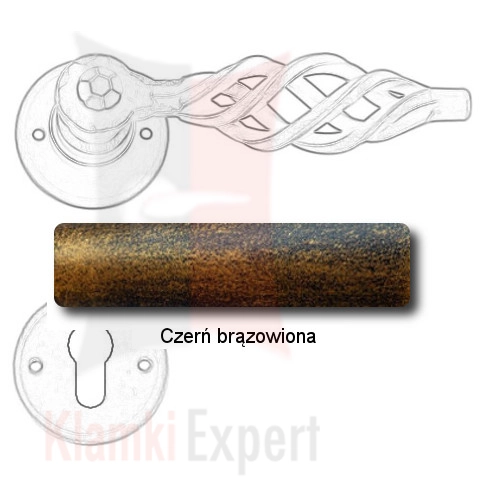 Czerń brązowiona