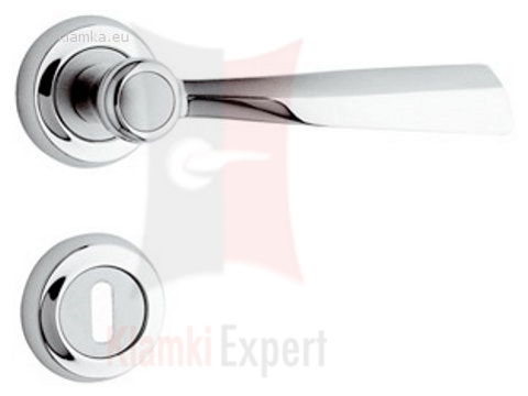 Klamka Elika z rozetą na klucz