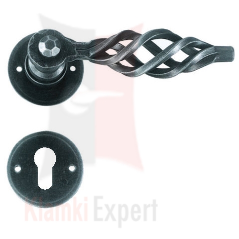 Klamka Londra 2302 w kolorze czerń cynkowana