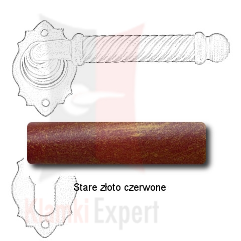 Stare złoto czerwone