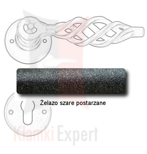 Żelazo szare postarzane