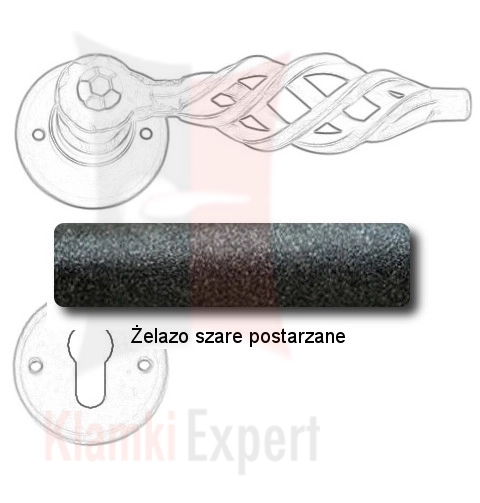 Żelazo szare postarzane