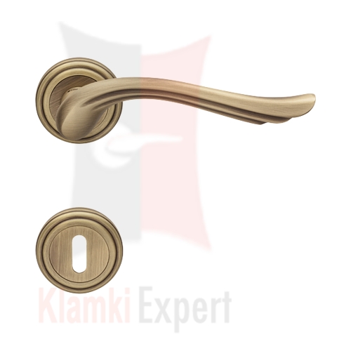 Klamka Aria 011 z rozetą na klucz