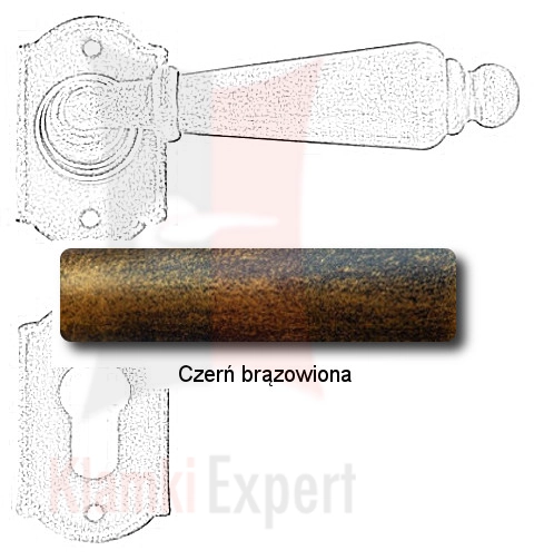 Czerń brązowiona