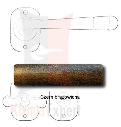 Czerń brązowiona